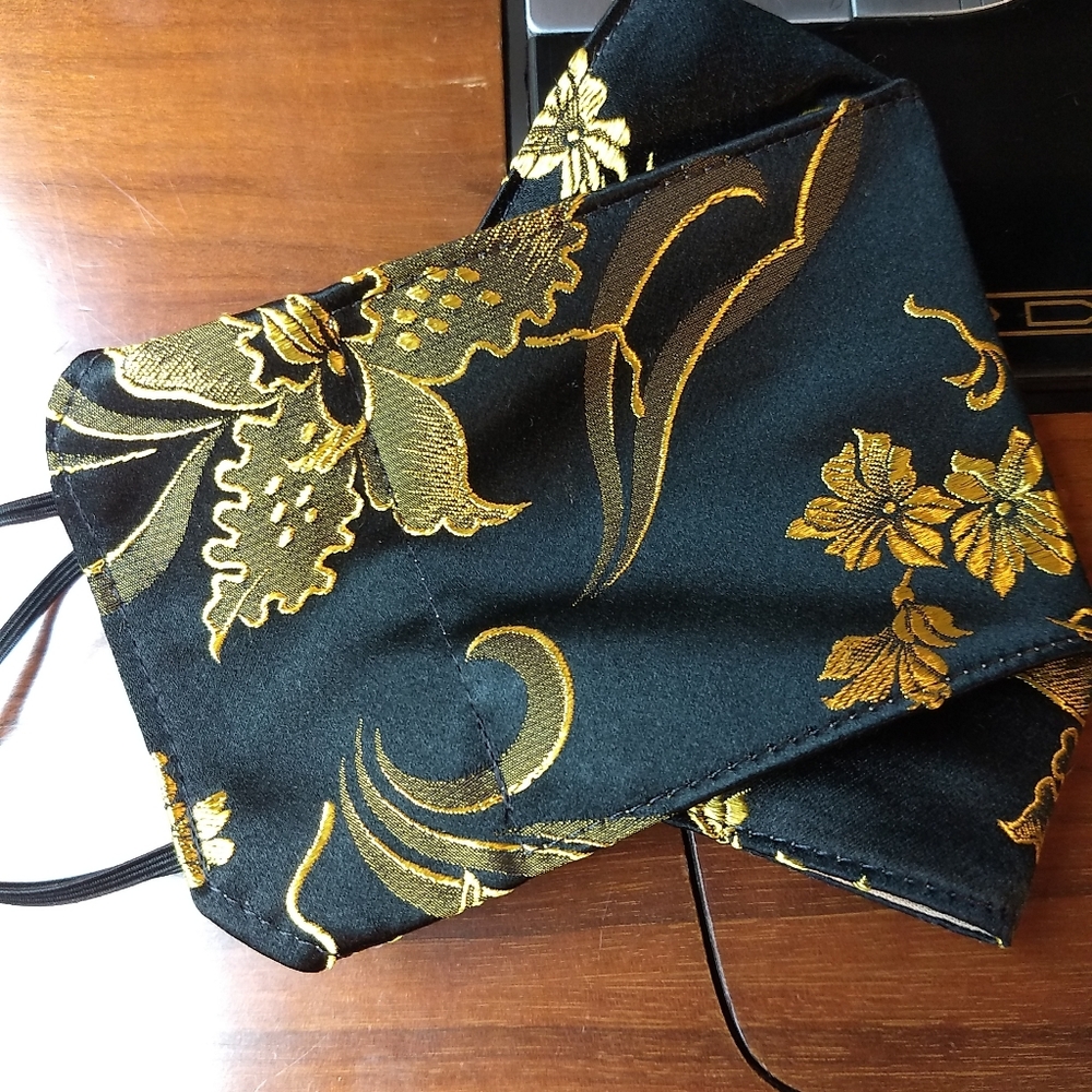 Satin brocade face masks!